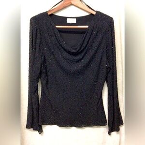 Like NewTalbots Beaded Draped Long-sleeve